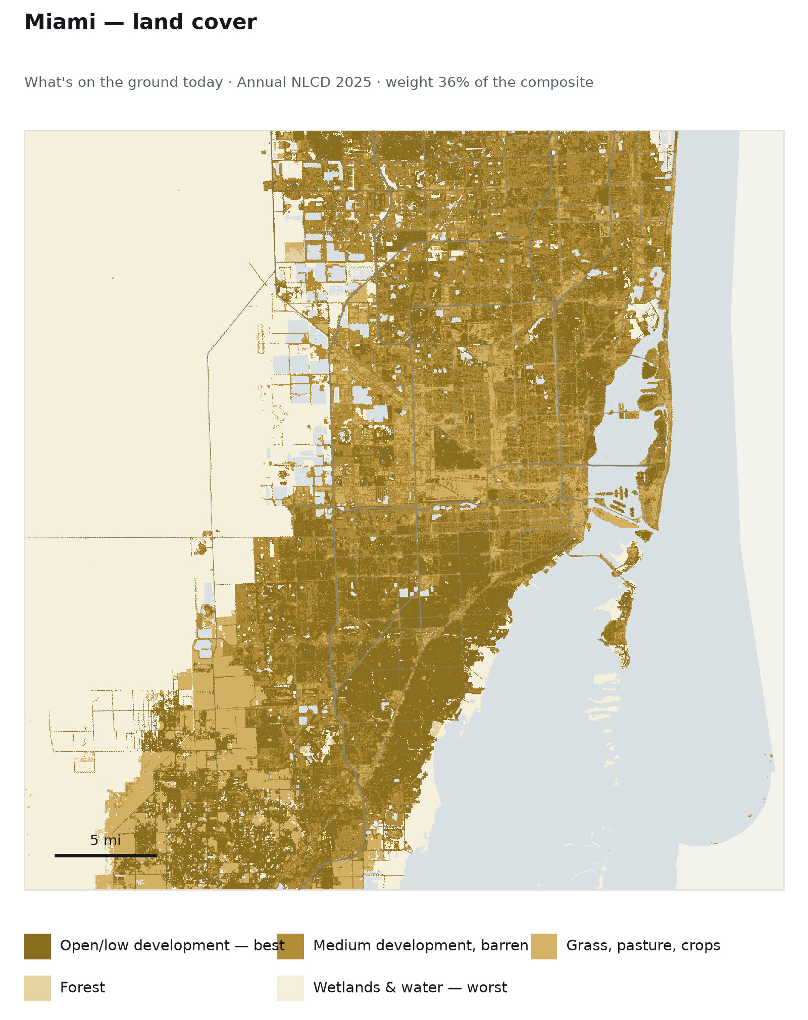 Miami — Land cover